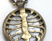 Download Items similar to Steampunk - SKELETON - Rib Cage - Pocket ...
