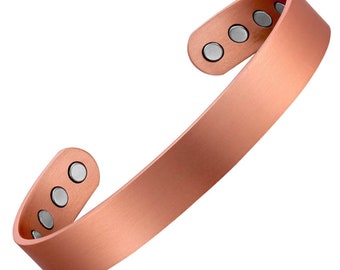 Earth Therapy Pure Copper Magnetic Golf Cuff Bracelet - Sport - Adjustable Sizing - for Men & Women - Ultra Strength