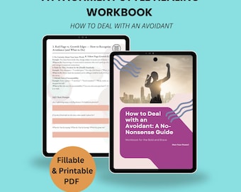 Manual de sanación del apego (PDF) / Patrones de citas ansiosos y evitativos / Diario de claridad en las relaciones y autoestima