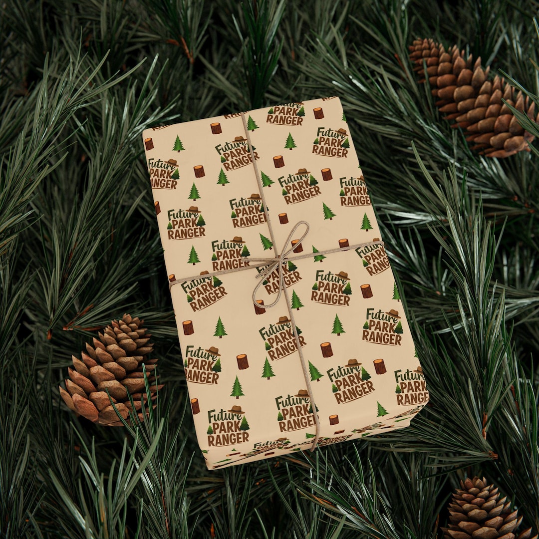 Future Park Ranger Wrapping Paper, Gender Neutral Nature Adventure Gift ...