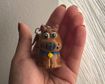 Brown Mystery Dog Stash Jar | Cute Storage Container | Keychain