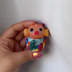 Puffer Fish Polymer Clay Charm | Stash Jar
