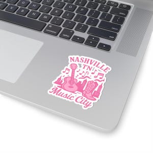 Nashville Tennessee Music City Sticker, Nashville Sticker, Music City Sticker, Tennessee Sticker, Travel Sticker, Adventure Sticker