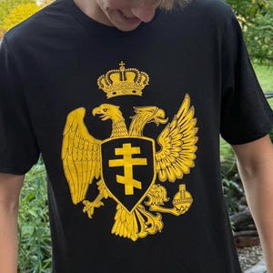 Orthodox Brothers T-Shirt – Two-Headed Eagle Design – Shipping Included in Price -Serbian Russian Unity Tee - Slavic Heritage Unisex Shirt