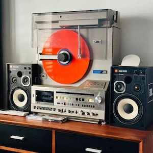 Rare Japan Mitsubishi Diatone X-10 LP+Cassette+Radio Stereo Player