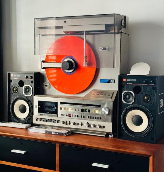 Rare Japan Mitsubishi Diatone X-10 Lp+cassette+radio Stereo Player