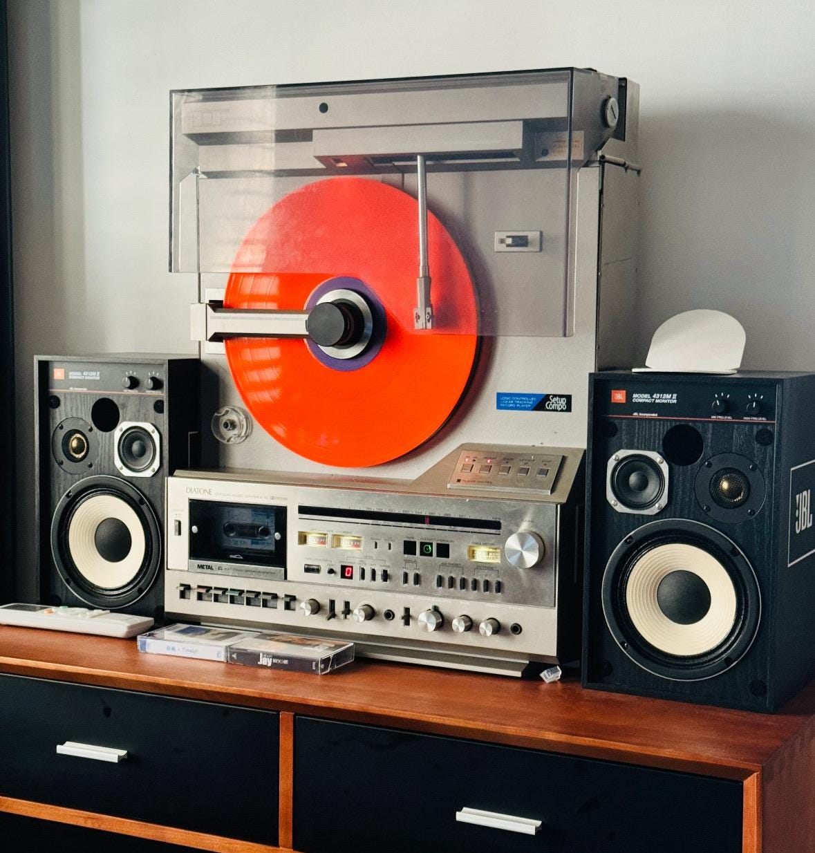 Rare Japan Mitsubishi Diatone X-10 Lp+cassette+radio Stereo Player