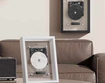 パナソニックCDプレーヤー分解アート、機能的な音楽プレーヤー、レトロ