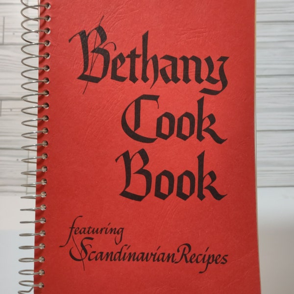 Bethany Cook Book  featuring Scandinavian Recipes 1974