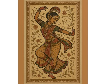 Elegant Dance-Themed Art Poster | Bohemian Decor, Wall Art, Home Decor, Gift for Dancers, Unique Art Print