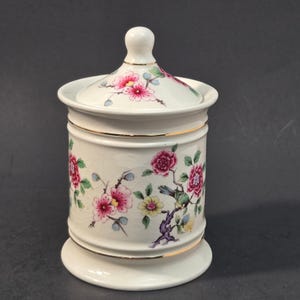 Vintage Old Foley James Kent Chinese Rose Lidded Ginger Jar England