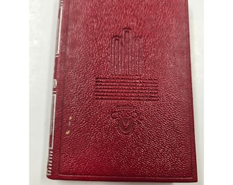 1952 Tormento Benito Perez Galdos Aguilar Coleccion Crisol Red Leather Mini Book