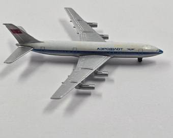 Vintage Schabak Aeroflot Ilyushin IL-86 Diecast Soviet USSR Airplane