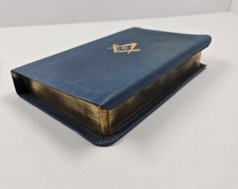 Vintage 1932 Masonic Bible: King James Version, Black Leather