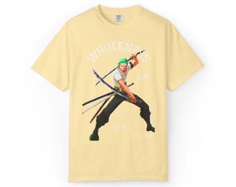 アニメ戦士グラフィックTシャツ：ユニセックスストリートウェアTシャツ