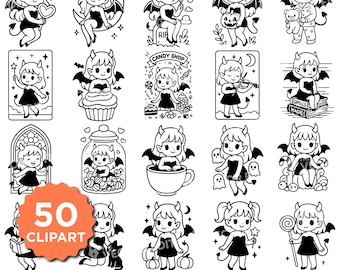 Succubus SVG PNG Bundle Devil Girl Halloween Clipart Demon Sexy Girl SVG for Cricut Succubus Sublimation Design Succubus Stickers