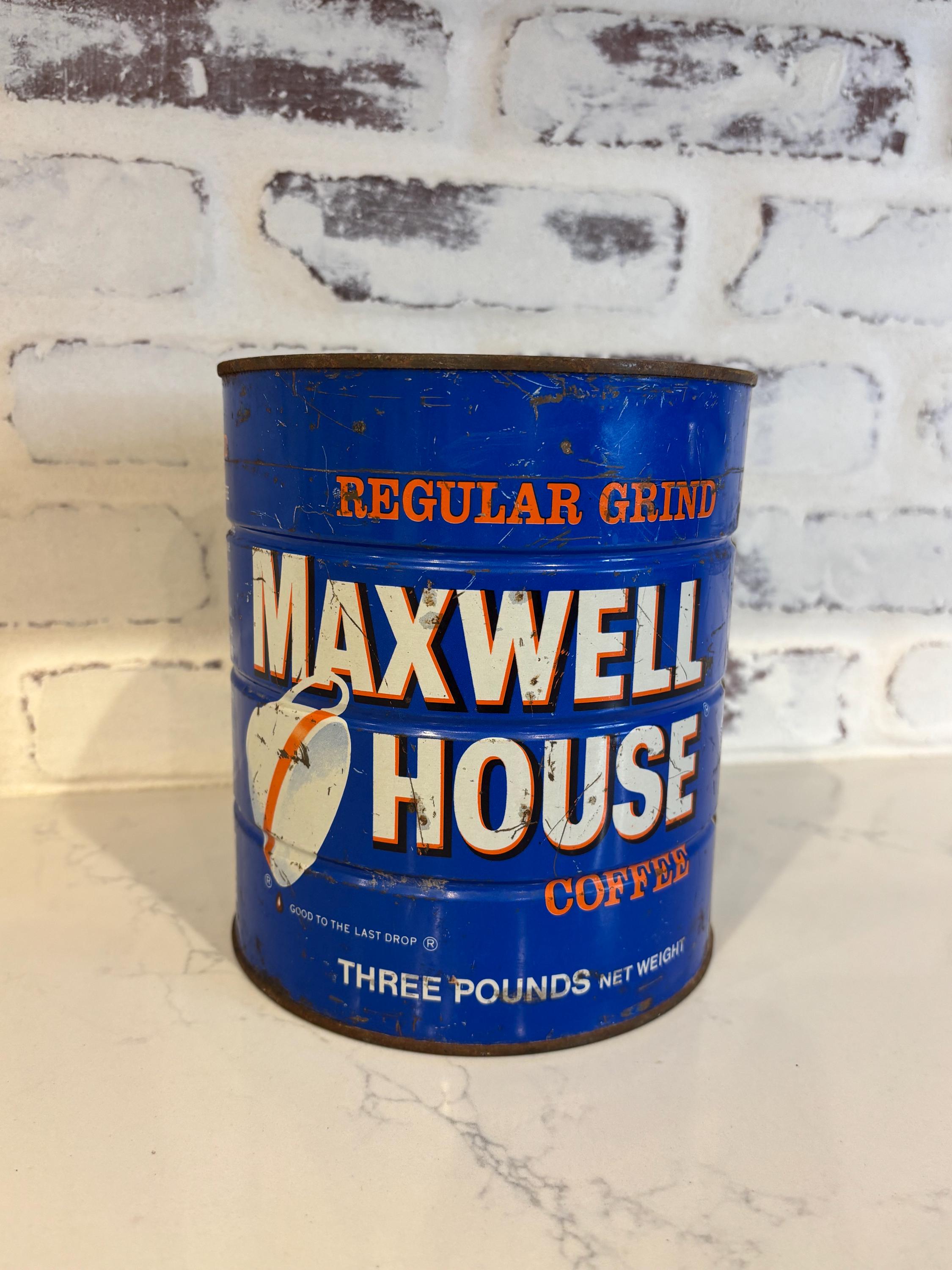 ビンテージ缶＊MAXWELL HOUSE Coffee Maxwell House Coffee Vintage - Etsy