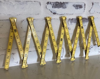 Vintage Six Foot Folding Magnetic Ruler