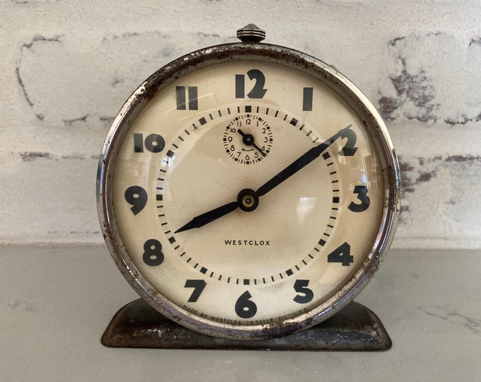 Vintage Westclox Clock Etsy