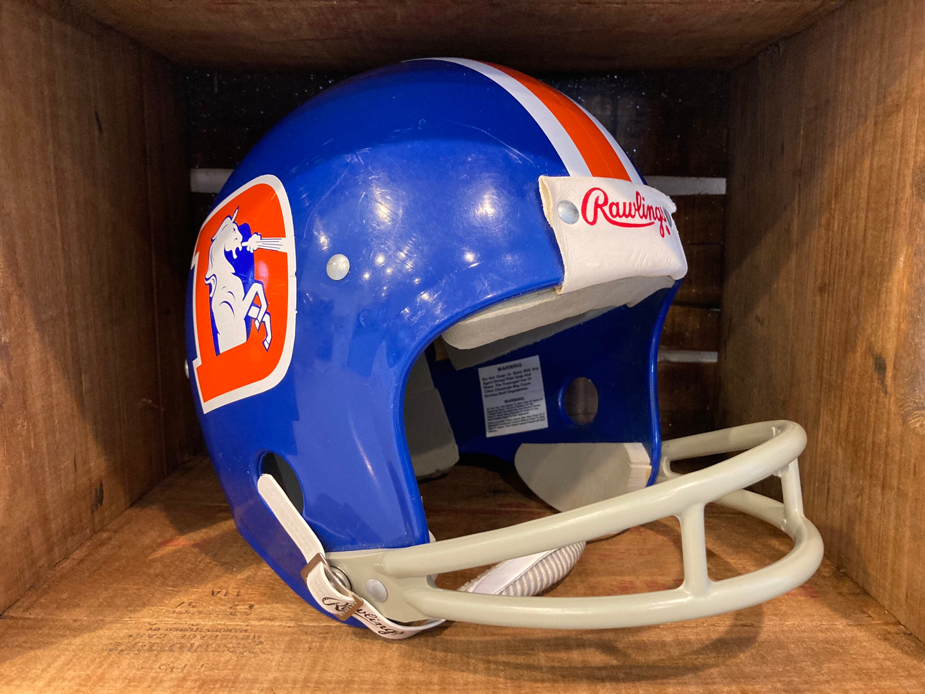 Vintage Denver Broncos Full Size Helmet 