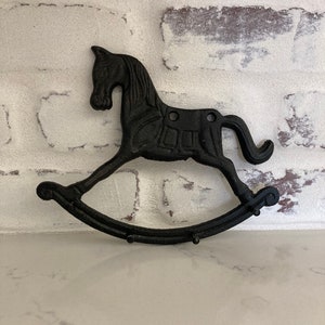 Cast Iron Rocking Horse Key Hook