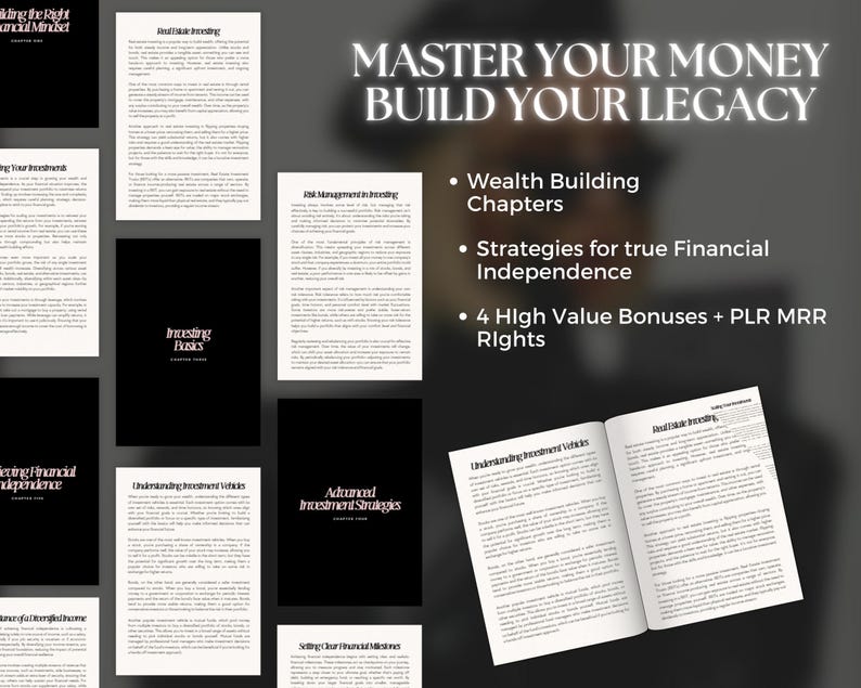 Financial Freedom PLR Ebook | Master Resell Rights | Editable Canva ...