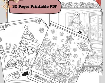 Christmas Coloring Pages for Kids – 30 Fun Holiday Coloring Sheets