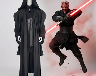Darth Maul Cosplay Costume | Screen Accurate Sith Lord Robes & Tunic Set | 501st Approved Phantom Menace Star Wars Costume Outfit
