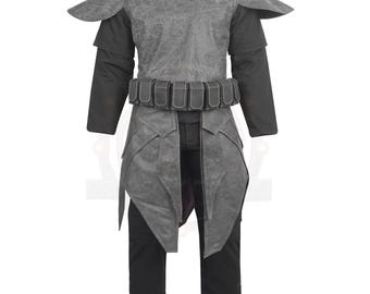 Gilet et ceinture Kama en cuir mandalorien Cosplay | Déguisement Star Wars