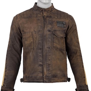 Cassian Andor Cosplay Jacket Dark Brown Canvas Rebel Alliance Costume | Star War Cosplay