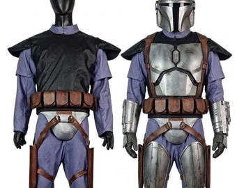 Traje de vuelo mandaloriano de Jango Fett / Cosplay de Star Wars / Traje inspirado en Boba Fett