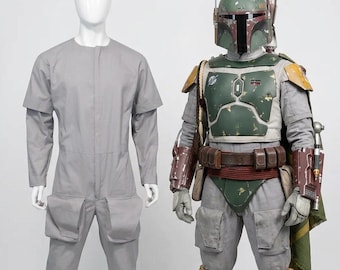 Boba Fett Cosplay Costume Mandalorian Flight Suit - Star Wars Bounty Hunter Costume