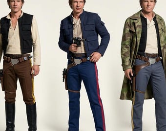 Han Solo Pants Star Wars Cosplay Replica Corellian Bloodstripes Custom Made Smuggler Trousers