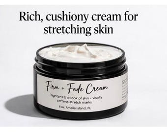 PH Design Organics Firm + Fade Cream 6 oz Beurre corporel pour le soutien des vergetures