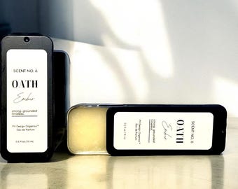 OATH & Ember Solid  Cologne - Woody long lasting  fragrance. phthalate free and eco friendly