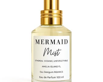 Mermaid Mist Perfume- Sea Salt Jasmine Ocean Scent  | Clean Beachy Fragrance for Women  | Coastal Fresh Everyday Perfume