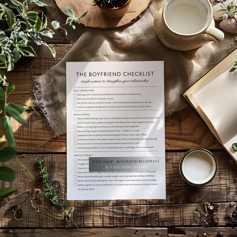 Perfect Partner Checklist The Boyfriend Checklist - Relationship Goals & Couples Check-in ...
