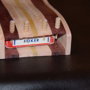 Cribbage tablero madera laminada diseño ondulado con | Etsy