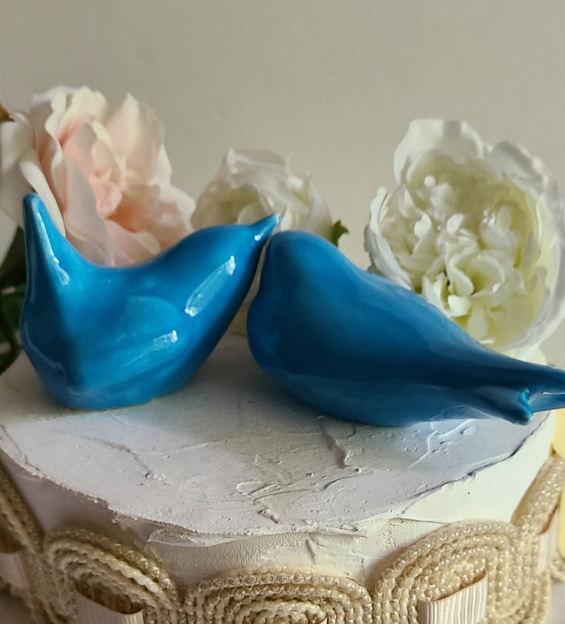 Modern Wedding Cake Toppers Elegant Shape Eggplant Color Love Etsy