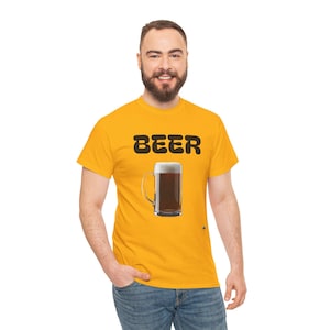 Funny Beer Lover&#39;s Unisex Heavy Cotton Tee, Perfect for Parties, Gifts, Pub Nights, Beer Events, Casual Wear