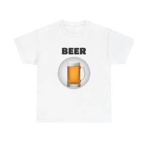 Funny Beer Unisex Heavy Cotton Tee - Perfect for Party Wear, Gift, Beer Lovers, Beer Enthusiasts, Casual Outings