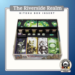 Game Organizer: Compatible with Bitoku | Instant Setup | Interlocking Lids | Supports Sleeved Cards