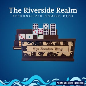 Custom Domino Racks for 1&quot;x2&quot; Dominoes - Personalized, Stylish Storage & Display Organizer for Game Lovers