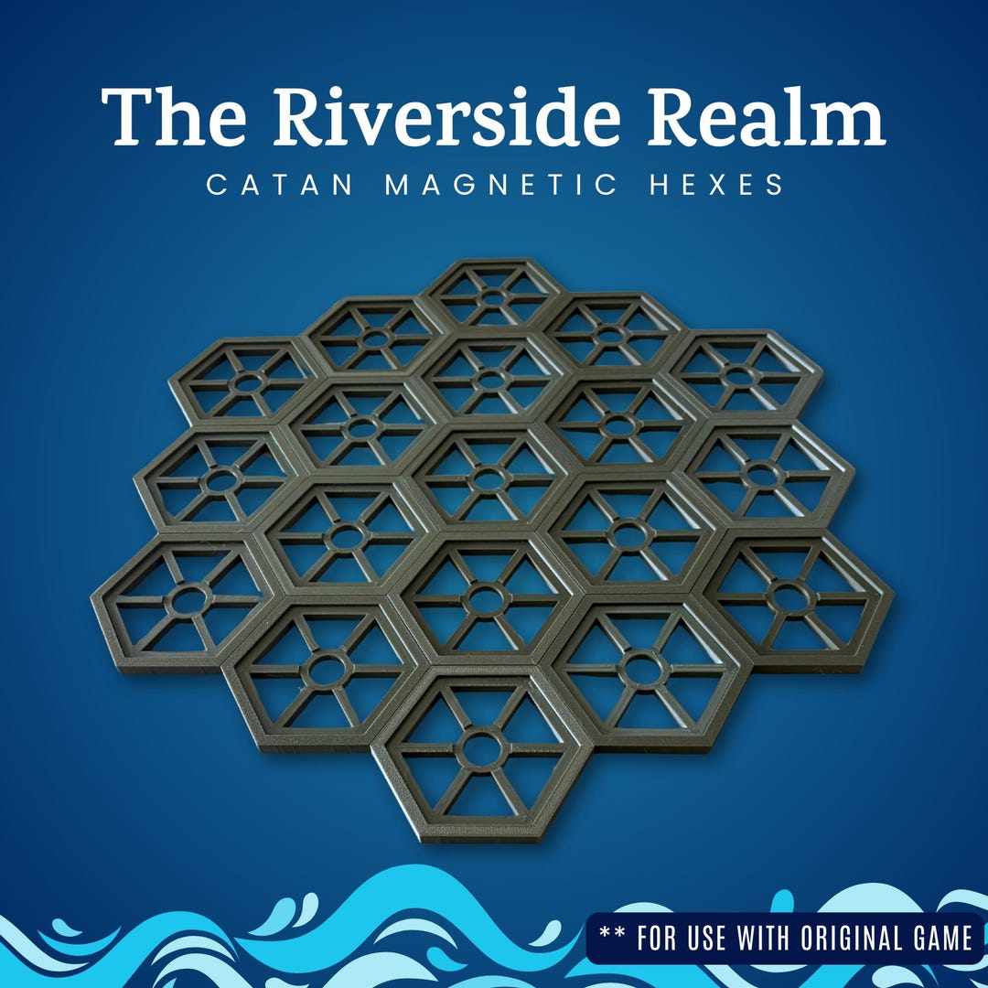 Magnetic Hex Grid System With Storage Tray: Compatible With Games Like ...