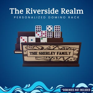 Custom Domino Racks for 1&quot;x2&quot; Dominoes - Personalized, Stylish Storage & Display Organizer for Game Lovers