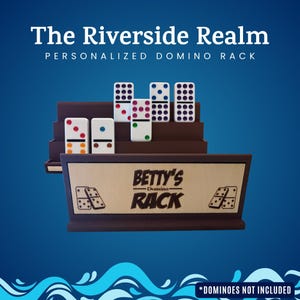 Custom Domino Racks for 1&quot;x2&quot; Dominoes - Personalized, Stylish Storage & Display Organizer for Game Lovers