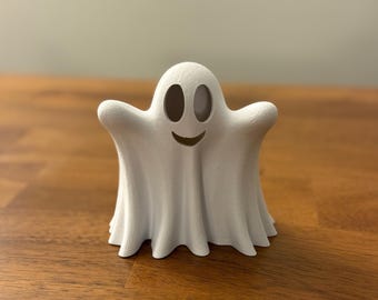 3D Printed Ghost Tea Light Holder – Halloween Tabletop Decor