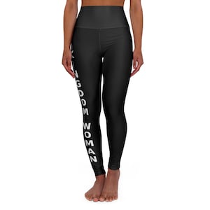 Empowering High Waisted Yoga Leggings, Workout Leggings, Fitness Apparel, Athleisure, Gift for Yogis, Motivational Activewear