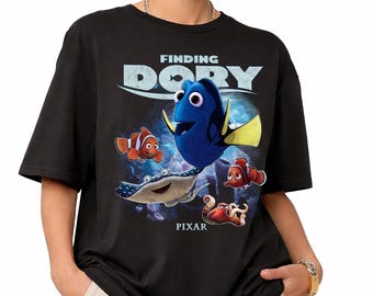 Camiseta de Buscando a Nemo y sus amigos de Pixar, camiseta de Buscando a Dory para un viaje a Disney, camiseta de animales marinos de Disney, camiseta de Nemo para vacaciones familiares, Magic Kingdom