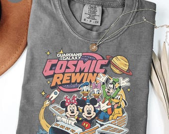 Galactic Heroes Cosmic Rewind PNG, animierte Maus und Freunde-Grafik, Cricut-Datei für Themenparkkugel, Souvenir für den Familienurlaub